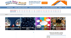 Desktop Screenshot of clickbabynames.com